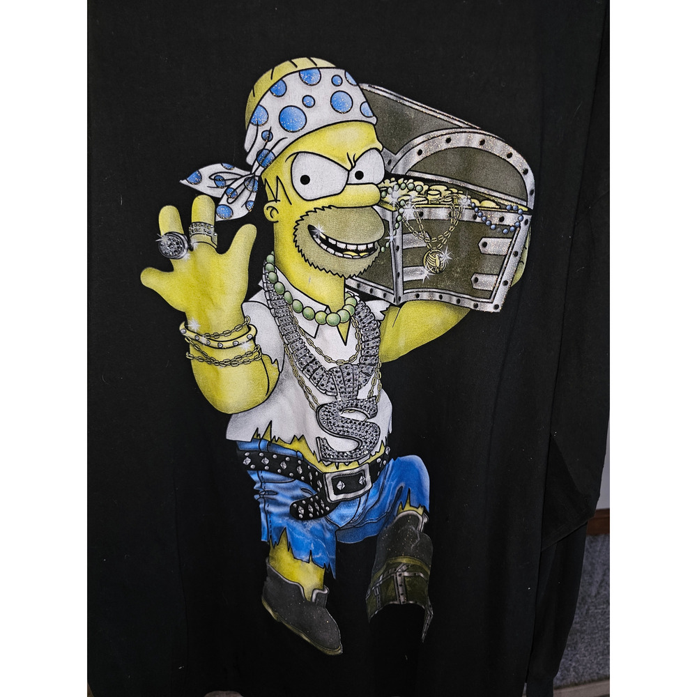 Pro Champ Heavyweight Bart Simpson Long Sleeve Tee Size 2XL Tall